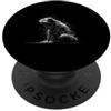Minimal Abstract Drawing Scribble Line A Rospo minimalista disegnato a mano astratto rana di scarabocchio PopSockets PopGrip Adesivo