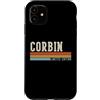 Retro Vintage Personalized Family Names Custodia per iPhone 11 CORBIN Retro Vintage Uomini Bambini Ragazzi Nome