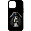 Funny Pirate ESS Owner Dog Mom Dad Gifts Custodia per iPhone 12 Pro Max Grafica vintage inglese Springer Spaniel amante del cane pirata