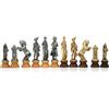 Italfama Set Scacchi Napoleon In Metallo Legno Oro Argento Re 11,5 cm Italiano