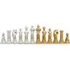Italfama Sculture Romane Pezzi Di Scacchi In Metallo Oro Argento Re 12cm Italia