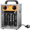 SIAL Industriale Riscaldamento 2000 W - Termoventilatore - Radiatore Elettrico - Adatto per Cantieri, Negozi, Garage, Scantinati(Argenteo)