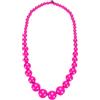 sourcing map Collana con perline grosse, collana rotonda in legno con perline grandi