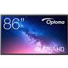Optoma Monitor Smart Interattivo Optoma 86" 4K Direct LED 400 cd/m² [H1F0C0PBW101]