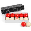 Arrowbash Set di 10 palline da biliardo in resina, dimensioni regolamentari, 5-0,3 cm, con 2 palline di ricambio standard, accessori per tavolo da biliardo