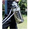 Abaodam Bottiglia d Acqua Sportiva, Capacità 2000ml, Manico Portatile, Fondo Antiscivolo per Picnic e Attività all Aperto Riutilizzabile