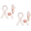 FOMIYES 4 Pezzi Elastico per Scarpe da Danza Rosa Design Invisibile e Supporto Stabile, Fascia Elastica Rinforzata per Ballerine di Jazz e Danza Contemporanea