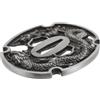 Hemobllo Tsuba Giapponese in Metallo Argento, 2,6x0,7 Cm, 1 Pezzo | Finitura Antica e Superficie Lucidata, per Shinai e Supporti Espositivi, Uso Stabile