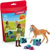 Schleich 42756 Mini Mondo Sarah addestra suo puledro