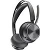 HP Poly Cuffie HP Poly Voyager Focus 2-M USB-C-C con adattatore USB-C/A, versione personalizzata 1, con cavo e wireless, per auto/ufficio domestico, 20-20.000 Hz, 175 g, cuffie, nero