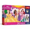 Trefl - Princess, Principesse e amicizia - Puzzle da 30 pezzi - con i personaggi della fiaba, un poster esclusivo, divertimento creativo, per bambini dai 3 anni in su