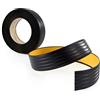 Quest Strisce Antiscivolo PVC 35 mm Autoadesivo - Nero, 5 m | Nastro antiscivolo per scale, bagno e superfici lisce, interni ed esterni, atossico, facile da tagliare e incollare