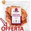 Leopet Viking Dog Snack Orecchie di Maiale - Confezione da 3 Pezzi - CONFEZIONE RISPARMIO