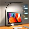 AMARYLLIS Lampada da scrivania a LED per ufficio domestico, lampada da scrivania per la cura degli occhi con luce regolabile a collo di cigno flessibile regolabile con regolazione continua