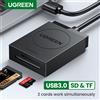 UGREEN Lettore di schede UGREEN adattatore per scheda TF Micro SD da USB3.0 a SD per PC portatile adattatore da USB a Multi Card lettore di Smart Card Cardreader