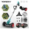Yofidra Tosaerba Elettrico Tenuto In Mano Cordless Tagliaerba da Giardino.100-135 cm di Lunghezza Regolabile. Per 21 V 18 V Batteria Strumento