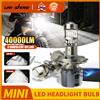 NONE UNISHINE Moto H4 H7 BI Led Lente Del Proiettore Lampadina Auto Faro Canbus Lampa Ad Alta Potenza 6000K Mini Auto Fendinebbia 12 24V LHD