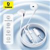Baseus auricolare cablato in-ear CZ19 tipo C con microfono cuffie cablate per IOS Mac Xiaomi Samsung HUAWEI cuffie per cellulare per computer