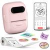 Marklife Stampante per etichette wireless P50 Etichettatrice termica compatibile senza inchiostro Bluetooth Etichettatrice adesiva Macchina per etichette adesive Modello fai da te Codice a barre