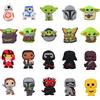 Hot Toys 20/50 pezzi adorabili ciondoli per scarpe Yoda accessori per scarpe da cartone animato adatti zoccoli sandalo decorazioni per scarpe da giardino fibbia per regali per bambini