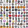 Potdemiel 100 pezzi di ciondoli per scarpe di Halloween di cartoni animati misti per zoccoli Decorazione di scarpe fantasma Accessori di ciondoli popolari di qualità premium Ottimo regalo