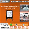 OSSURET 9.7 "2DIN Wireless Carplay Android 14 Autoradio per Peugeot 3008 2010 - 2017 Lettore multimediale per auto GPS Stereo 360 Schermo della fotocamera