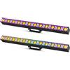 Datewink 2 Pz 150 W 12 LED RGB Wall Washer Luci Fascio Stroboscopico Effetto di Illuminazione Scenica DMX Per DJ Disco Party Matrimonio Compleanno Bar