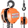 SucceBuy Paranco a catena manuale Blocco catena manuale con aggiornamento Catena zincata G80 10 piedi/20 piedi Altezza di sollevamento Puleggia per garage
