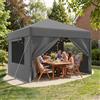 Devoko Tenda da campeggio e gazebo da giardino nuovo con protezione UPF 50+ e finestra con zanzariera impermeabile