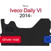 Wielganizator Tappetino in velluto per conducente per Iveco Daily VI delivery (2014-) - grafite, su misura (1 pz)