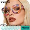 CCspace Occhiali da Lettura Trendy CCspace per Donne, Occhiali Anti-Fatica per Computer, Protezione Occhi, Montatura Cat Eye, Occhiali da Vista 315304
