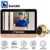 iTenen Telecamera di Sicurezza Wireless per Porta di Casa ICam365 APP Wifi 2.4G Spioncino Digitale con Registrazione Video 10/20/60 Secondi