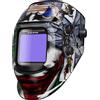 ARCCAPTAIN Casco da saldatura ARCCAPTAIN MIG MAG TIG con oscuramento automatico, maschera da saldatura con ampio campo visivo 100 x 93 mm, True Colour, gamma di oscuramento 4/9-13.