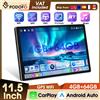 Podofo 11.5'' Lettore Multimediale per Auto Android 4+64G, Carplay Wireless, Android Auto, WIFI, GPS, FM, RDS, EQ, Bluetooth, Radio Stereo per Auto