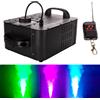 GOTSTAGE Macchina del fumo da 1500W con effetto luce scenica, spruzzatore verticale con telecomando DMX RGB 24 LED per discoteche, locali notturni, matrimoni, spettacoli di danza