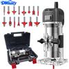 DWiusty Fresatrice Elettrica a 6 Velocità 800W 33000rpm per Lavorazione del Legno, Incisione e Rifilatura, Utensile Elettrico Fai-da-Te