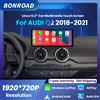 BONROAD Linux 12.3" 1920*720P Autoradio Lettore Multimediale con Schermo Touch Display Wireless CarPlay Android Auto Per Audi Q2 Anni 2018-2021 con Bluetooth 5.0 Navigazione GPS Airplay AutoLink
