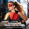 kapvoe Occhiali da Ciclismo Fotocromatici Kapvoe, Occhiali da Sole per Maratona, Leggeri, per Bicicletta MTB, Sportivi, Antivento, Protezione UV400