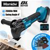 Mamidw Utensile Multifunzione Senza Spazzole e Senza Fili 20000RPM 4 ° Utensile Multifunzione Oscillante a 6 Velocità con Accessori per Taglio e Levigatura per Ristrutturazione del Legno,