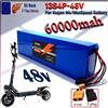 Batteria al litio 48V 60000mAh 60Ah 13S4P 18650 con BMS adatta per Kugoo M4/M4 Pro/Max Speed per sostituire le batterie integrate