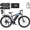 DUOTTS Bicicletta Elettrica con Pneumatici da 29 Pollici, NUOVA DUOTTS C29-L, Motore da 750W, Doppia Batteria 48V 30AH, 3*7 Velocità, Sensore di Velocità, Freno a Olio, E-bike da Montagna, Controllo APP