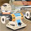 CNCEST Lucidatrice da banco mini da 320W e macchina lucidatrice per gioielli, smerigliatrice da banco a velocità variabile 800-10000 RPM con 2 ruote in tessuto 220V