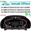 wondefoo Schermo digitale da 12,3'' per cruscotto con Carplay e Android Auto wireless per BMW X3 F25 X4 F26 X5 E70 F15 X6 E71 F16 CIC CCC NBT EVO System, pannello LCD, tachimetro, strumentazione virtuale,