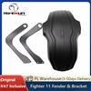 NONE Parafango Originale con Staffa per Monopattino Elettrico Intelligente Teverun Fighter 11/11+ Fightersupreme, Parafango Anteriore e Posteriore Modificato per Kukirin G4, Disponibile in Magazzino UE