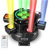 JCYW FLODY Faro mobile a 6 teste 10x15W RGBW, luce da palco DMX RGBW 4IN1, luce a fascio RGB rotante per discoteca, feste e bar