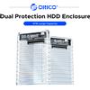 ORICO Enclosure trasparente per HDD SSD SATA da 2,5 pollici USB3.1 Gen2 10Gbps, custodia portatile per disco rigido senza utensili per il backup di file e dati