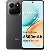 HONOR 400 Smart 4G Smartphone Dual SIM NFC Android 15 Batteria Dual Cell da 6500 mAh Telefono con Pulsante AI da 108MP + 2MP Display Comfort da 6,77 pollici 120 Hz 5 stelle SGS & IP65