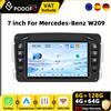 Podofo Autoradio Android da 7 pollici per Mercedes-Benz CLK W209 W210 W203 W208 W463 W639 1998-2004 Lettore multimediale video per auto Navigazione GPS WiFi BT Autoradio CarPlay Android Auto Sistemi