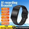 LIGE Braccialetto Intelligente LIGE con Registratore Audio, Trascrizione AI in 79 Lingue, 1GB, Fitness Tracker, Monitoraggio Salute, Registrazione Vocale