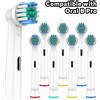 NONE Testine di Ricambio Compatibili con Spazzolini Elettrici Oral B, Testine per Pulizia Quotidiana per Pro 1000 100 500